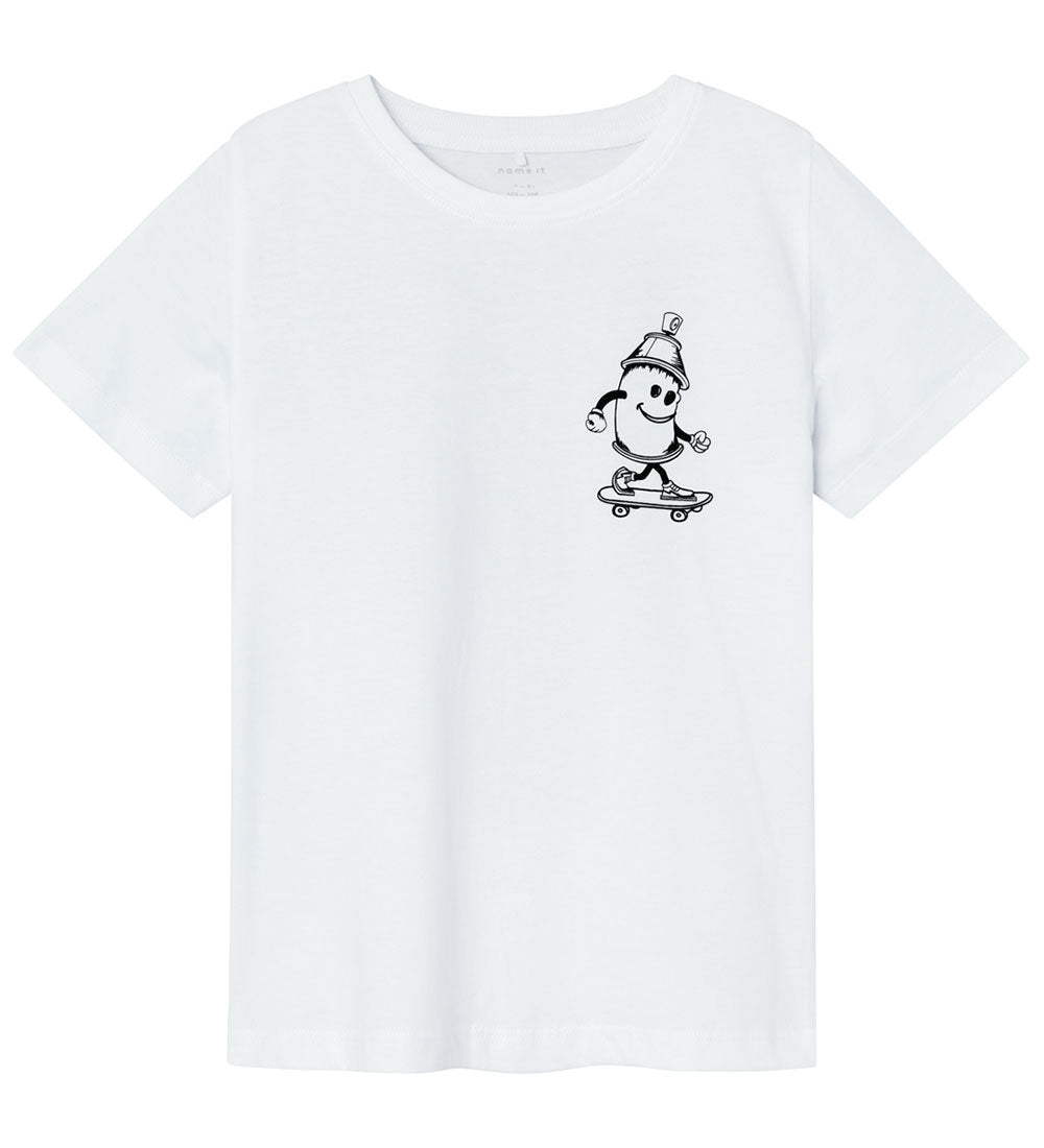 Draw me a skater t-shirt - hvid (kids)