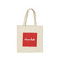 Chocolate - Red Square Tote Bag