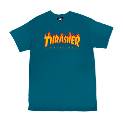 Thrasher Flame Logo t-shirt - Blå