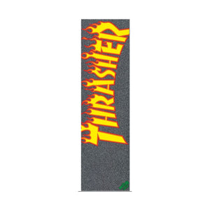 Mob Grip - Thrasher grip - Yellow and Orange Flam  9" x 33'' (1 sheet)