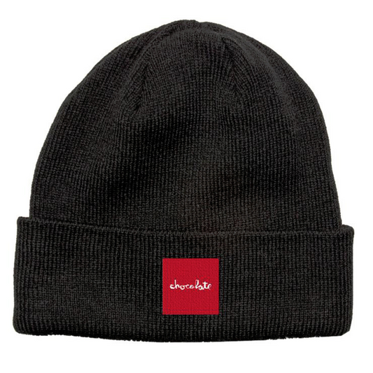 Chocolate "Red Square Tight Cuff" Beanie