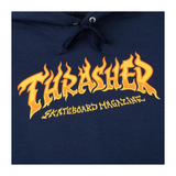 Thrasher "Fire Logo Hoodie" - Blå
