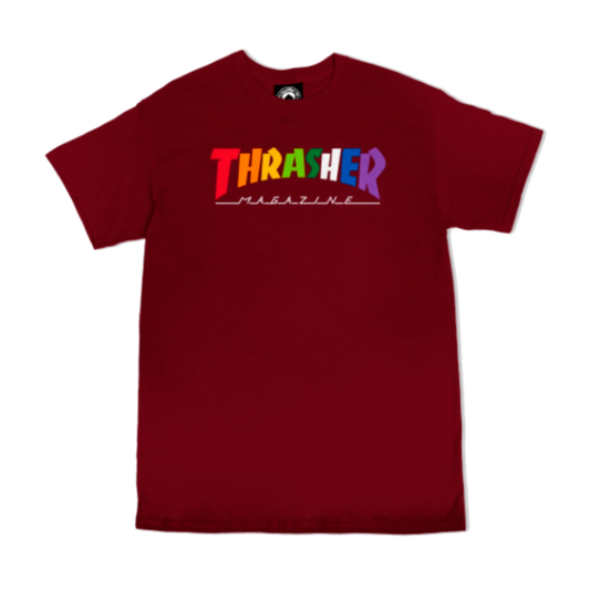 Thrasher Rainbow Mag t-shirt - Rød