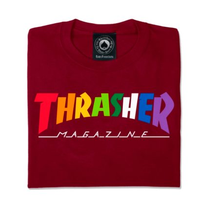 Thrasher Rainbow Mag t-shirt - Rød