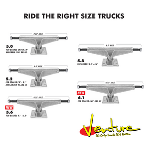 Venture Trucks - Standard High "All Polished" - Str. 5.6/5.8/6.1
