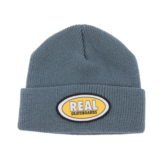 Real - " Beanie Oval Cuff" - Slate/Yellow