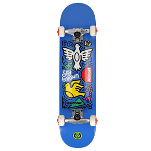 Almost - "Skateistan Sky Doodle" (Blå) - Complete Skateboard (7.5")