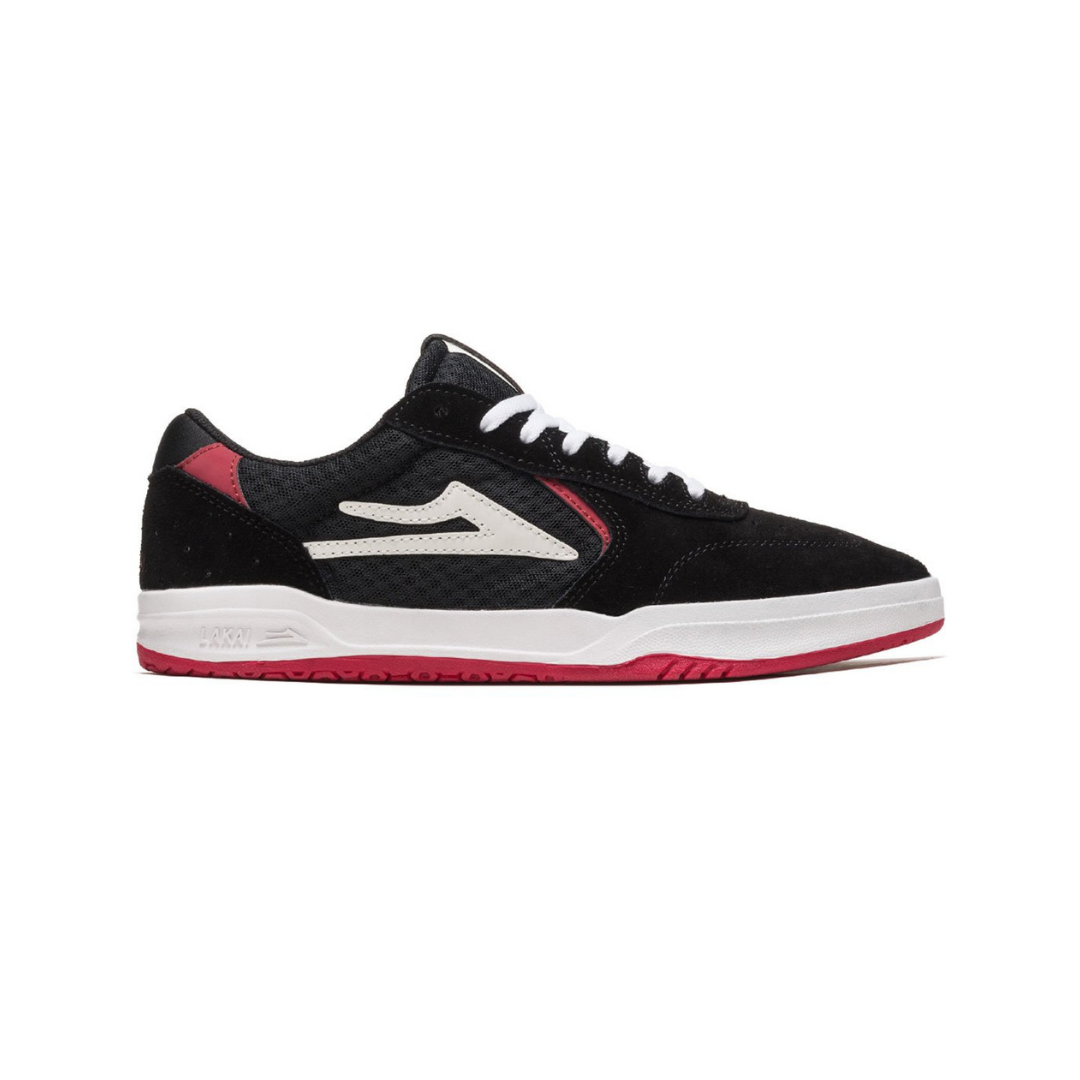 Lakai - Atlantic (Black/Red Suede) skate sko str. 40.5